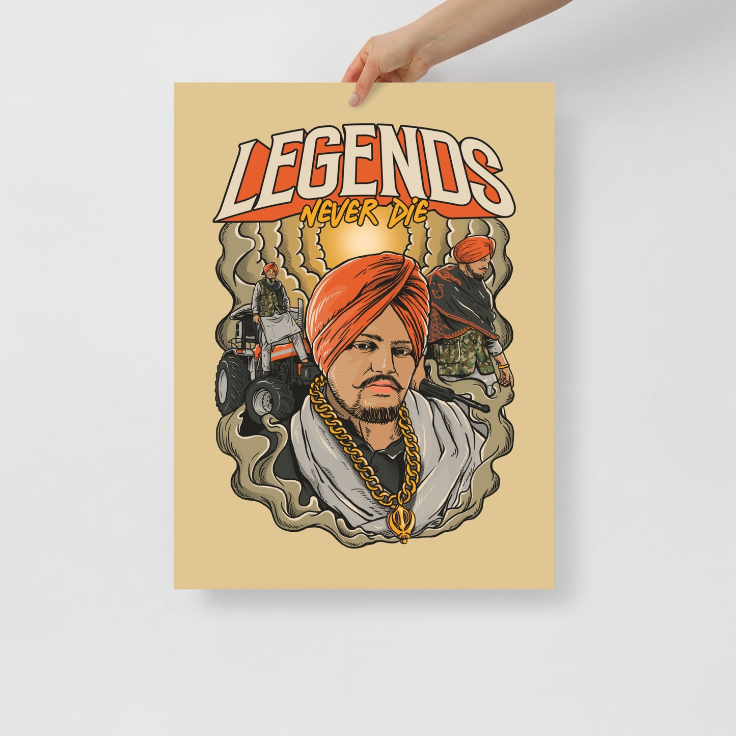 Sidhu Moose Wala Poster | Iconic Punjabi Artist Wall Art