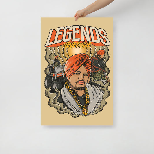 Sidhu Moose Wala Poster | Iconic Punjabi Artist Wall Art