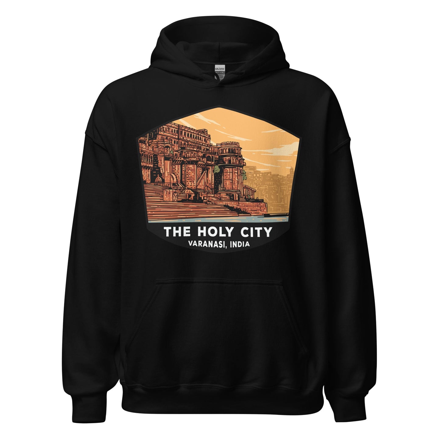 The Holy City Unisex Hoodie Black / S Landmark