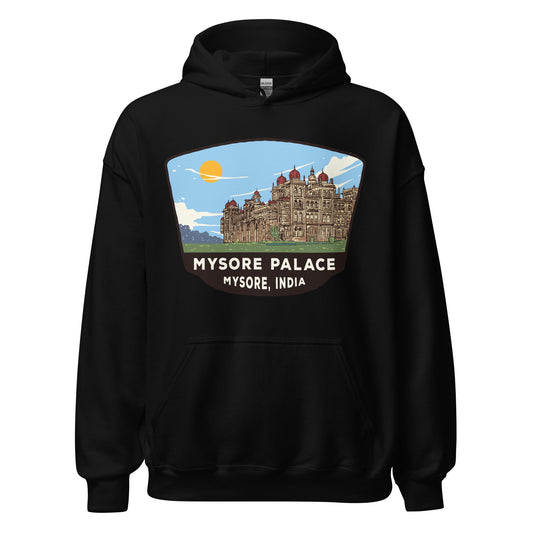 Mysore Palace Unisex Hoodie Black / S Landmark
