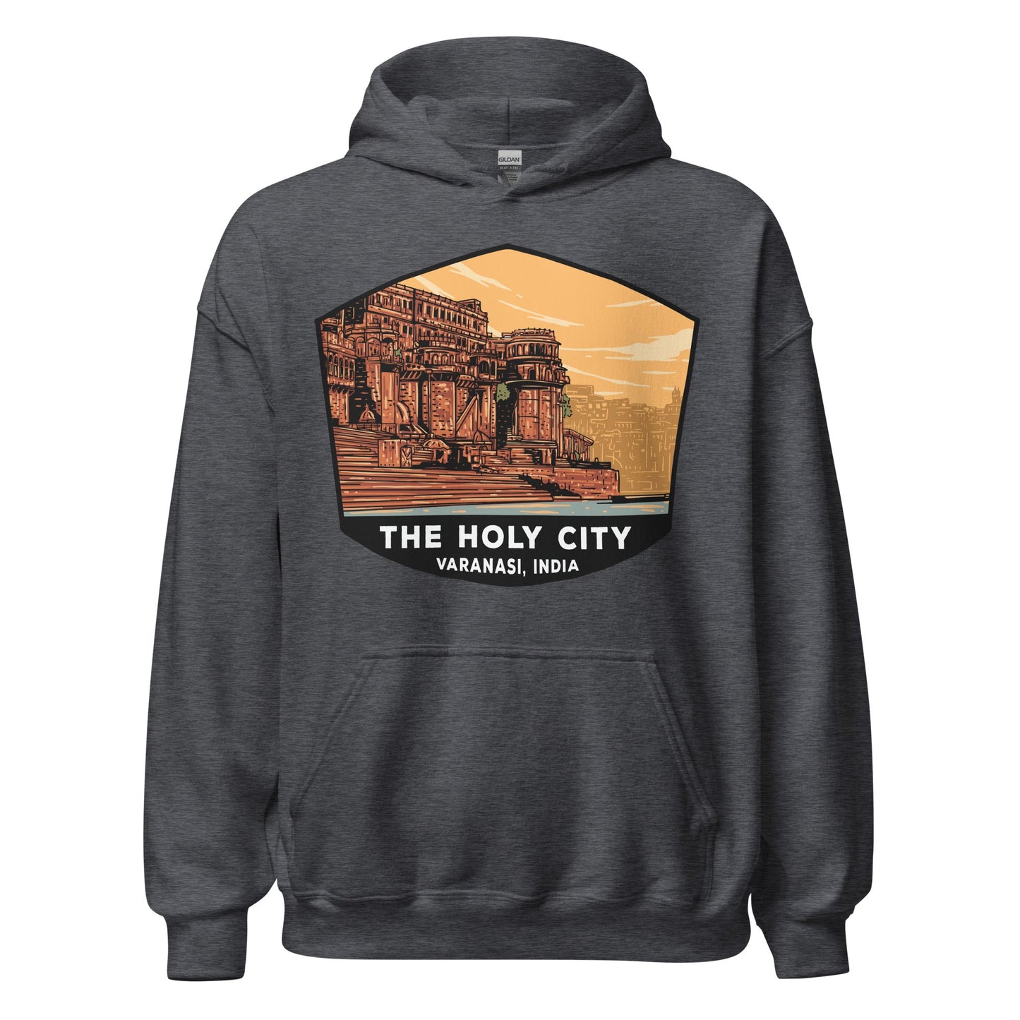 The Holy City Unisex Hoodie Dark Heather / S Landmark