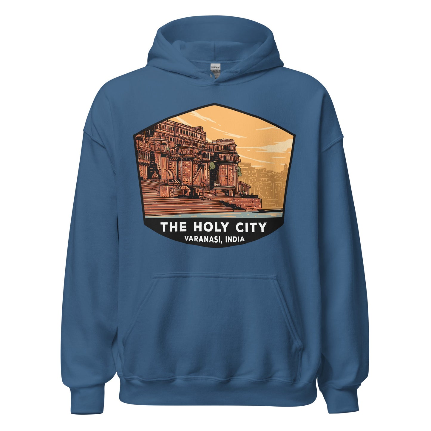 The Holy City Unisex Hoodie Indigo Blue / S Landmark