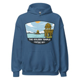 The Golden Temple Unisex Hoodie Indigo Blue / S Landmark