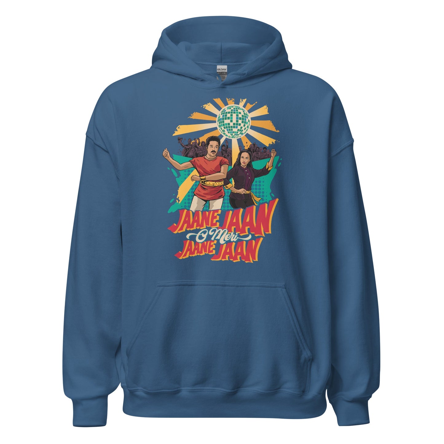 Jaane Jaan O Meri Unisex Hoodie Indigo Blue / S Bollywood