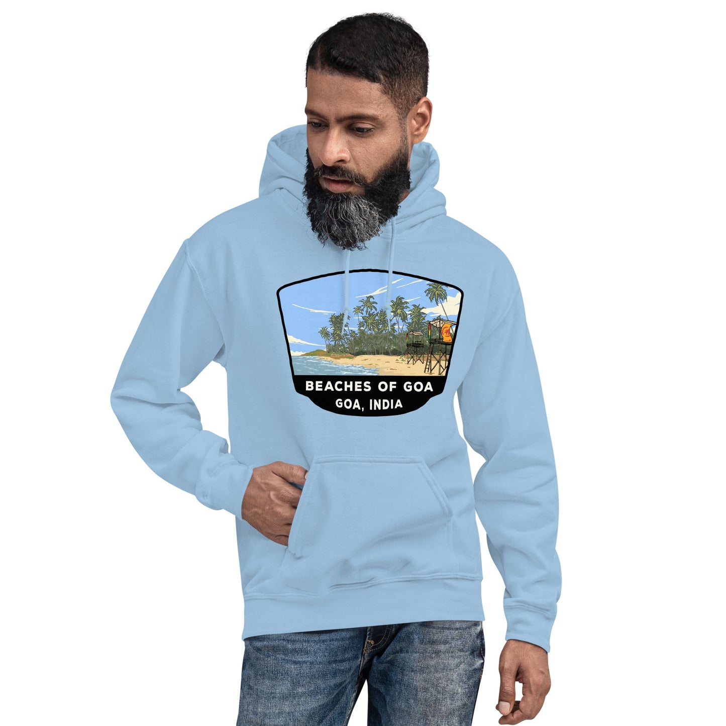 Beaches of Goa Hoodie | Unisex Coastal-Inspired Apparel