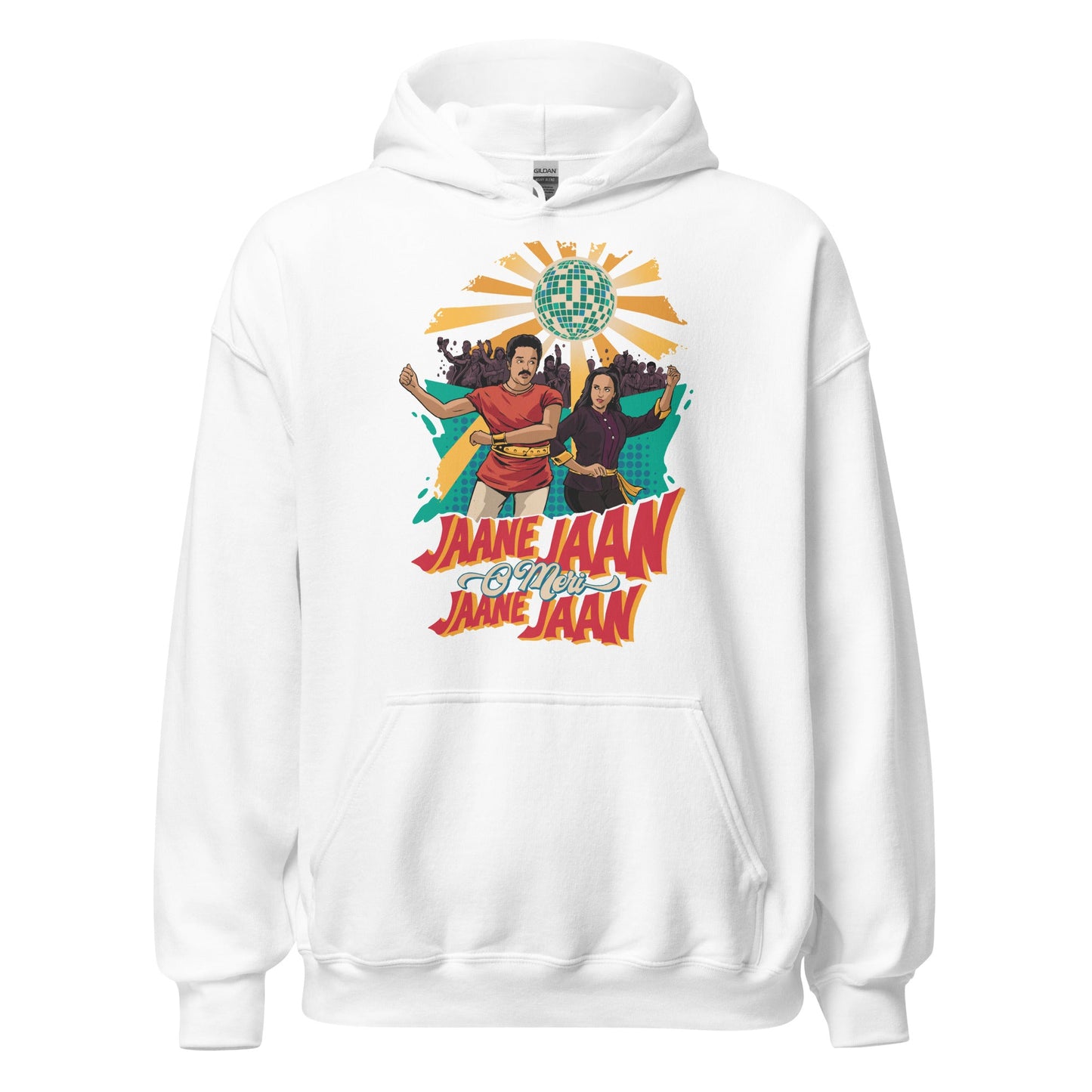 Jaane Jaan O Meri Unisex Hoodie White / S Bollywood
