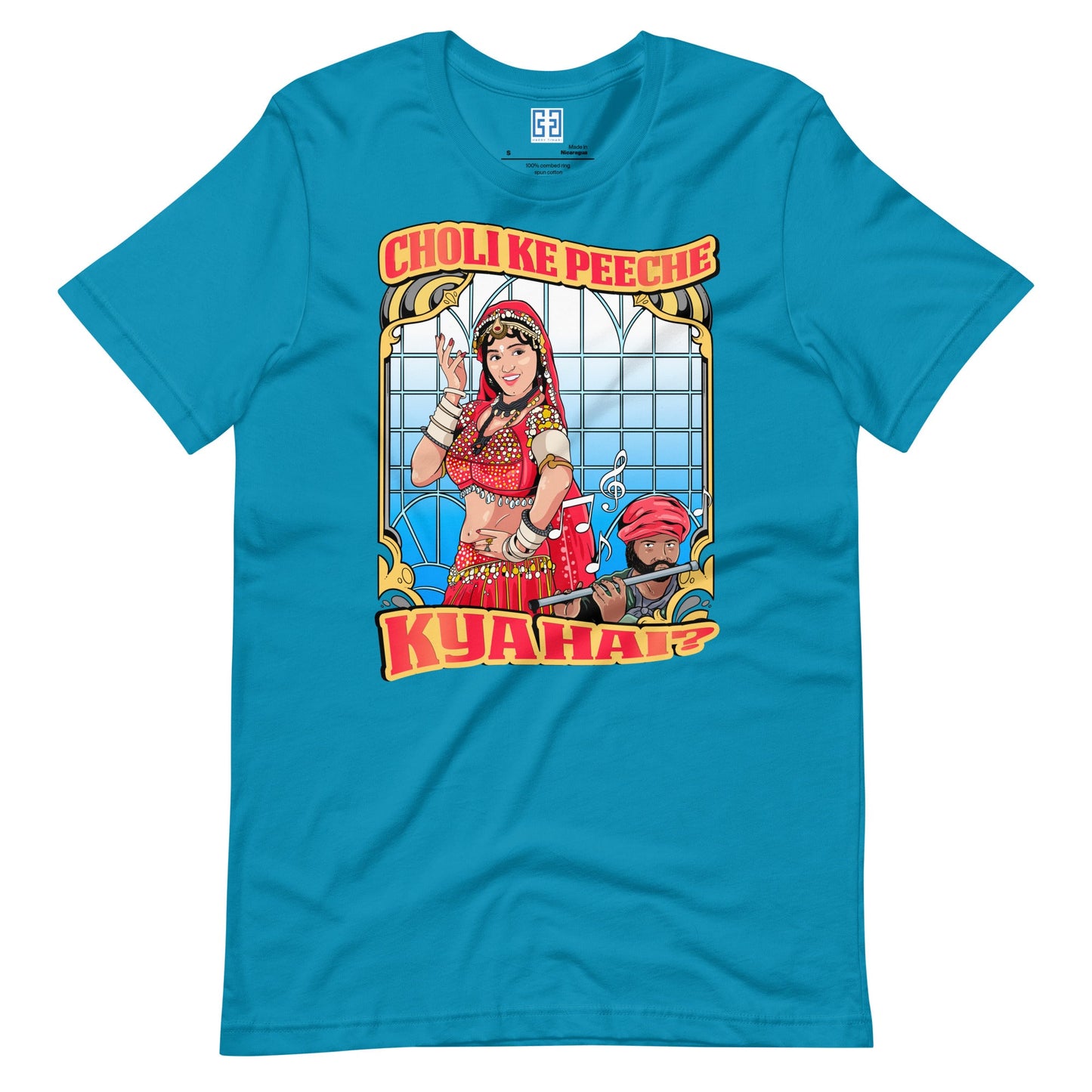 Choli Ke Peeche Kya Hai - Unisex T-Shirt Aqua / S Bollywood T-Shirt