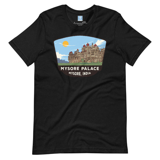 Mysore Palace Unisex T-Shirt Black Heather / S Landmark T-Shirt