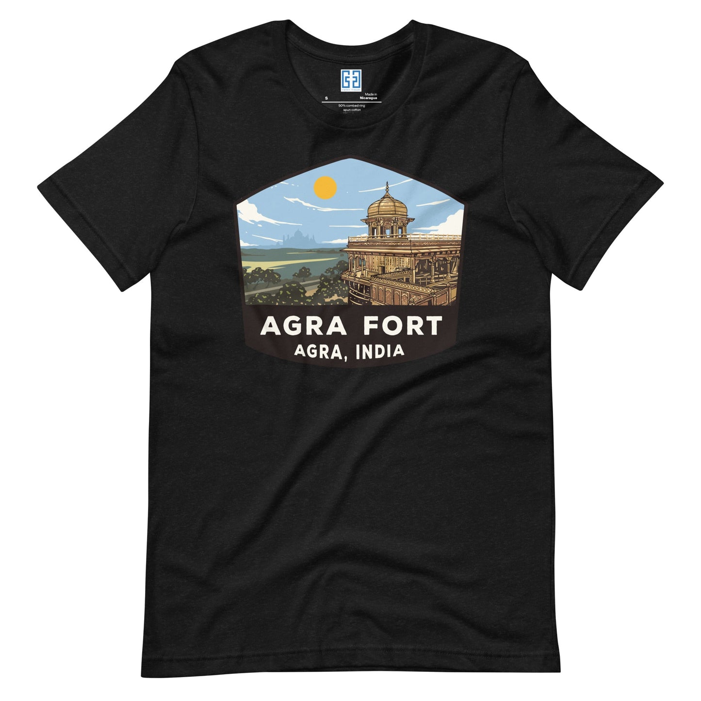 Agra Fort Unisex T-Shirt Black Heather / S Landmark T-Shirt