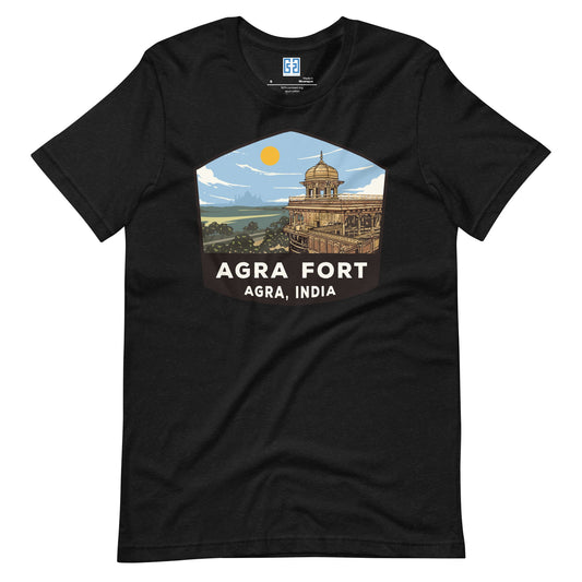 Agra Fort Unisex T-Shirt Black Heather / S Landmark T-Shirt