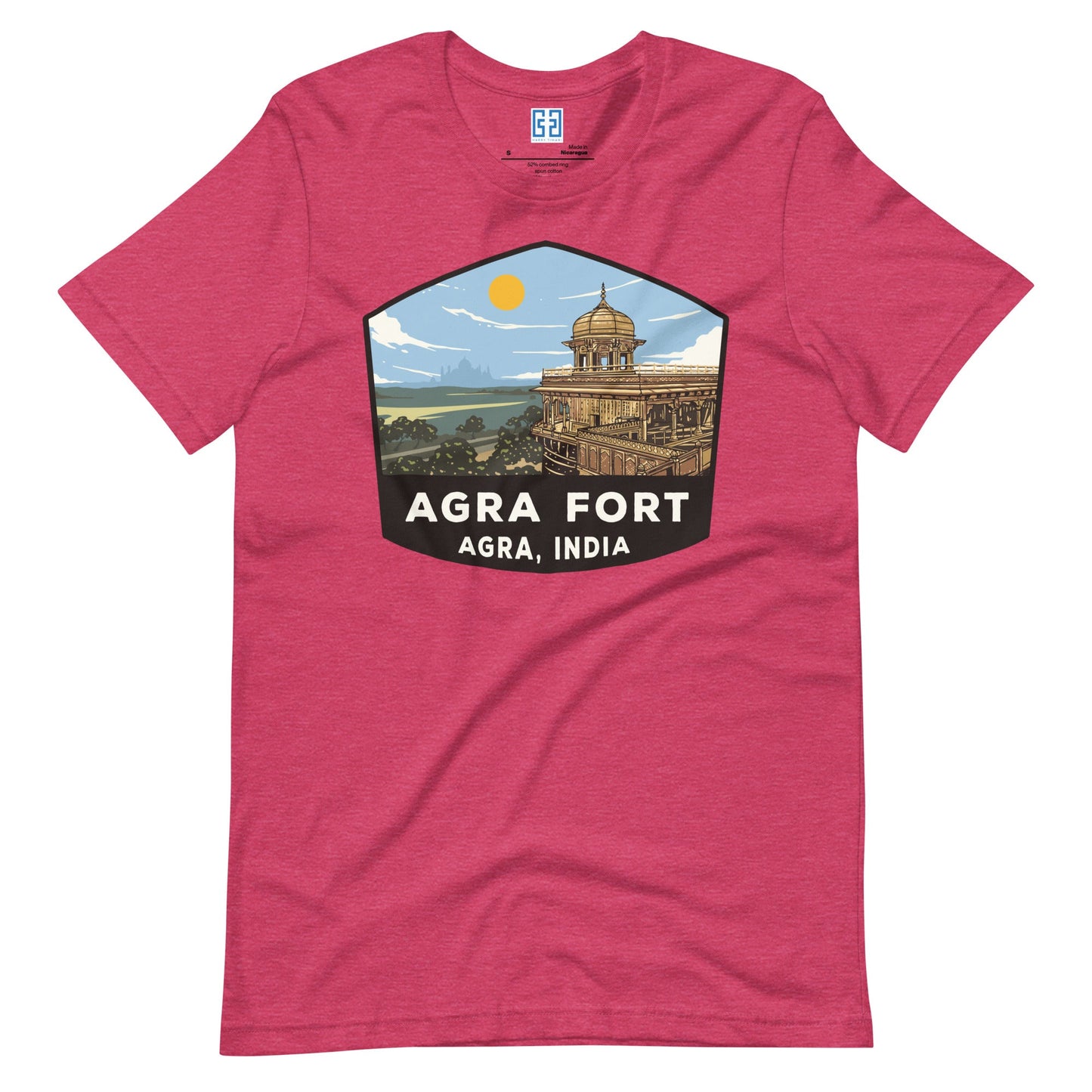 Agra Fort Unisex T-Shirt Heather Raspberry / S Landmark T-Shirt