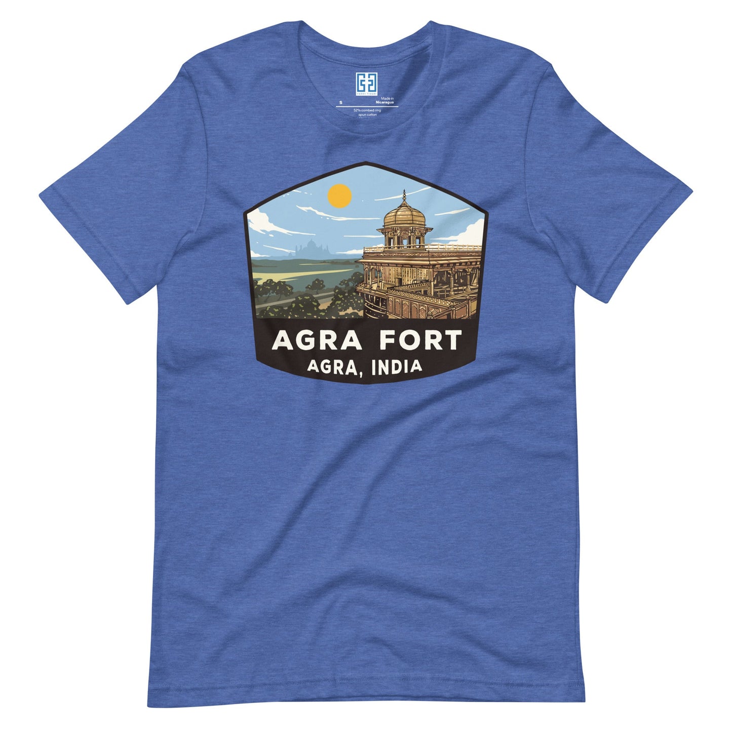 Agra Fort Unisex T-Shirt Heather True Royal / S Landmark T-Shirt