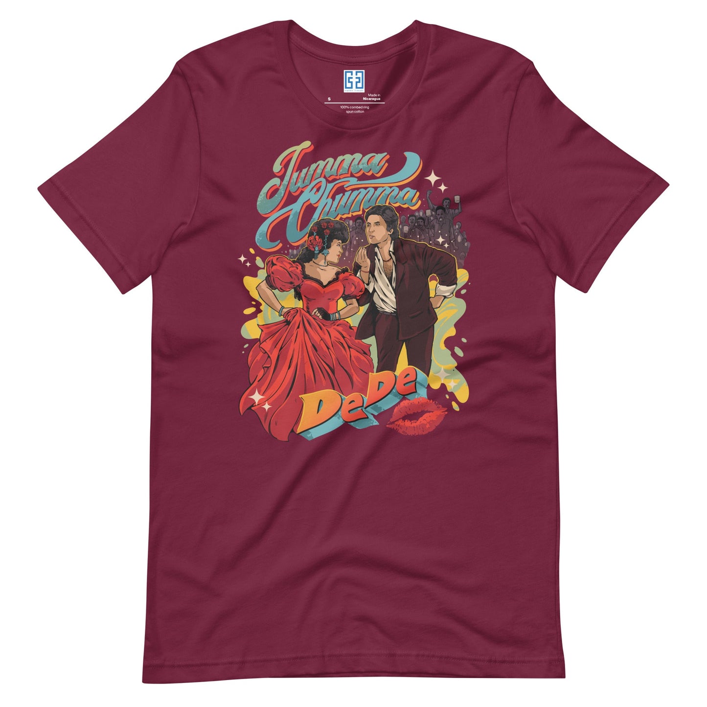 Jumma Chumma De Unisex T-Shirt Maroon / S Bollywood T-Shirt