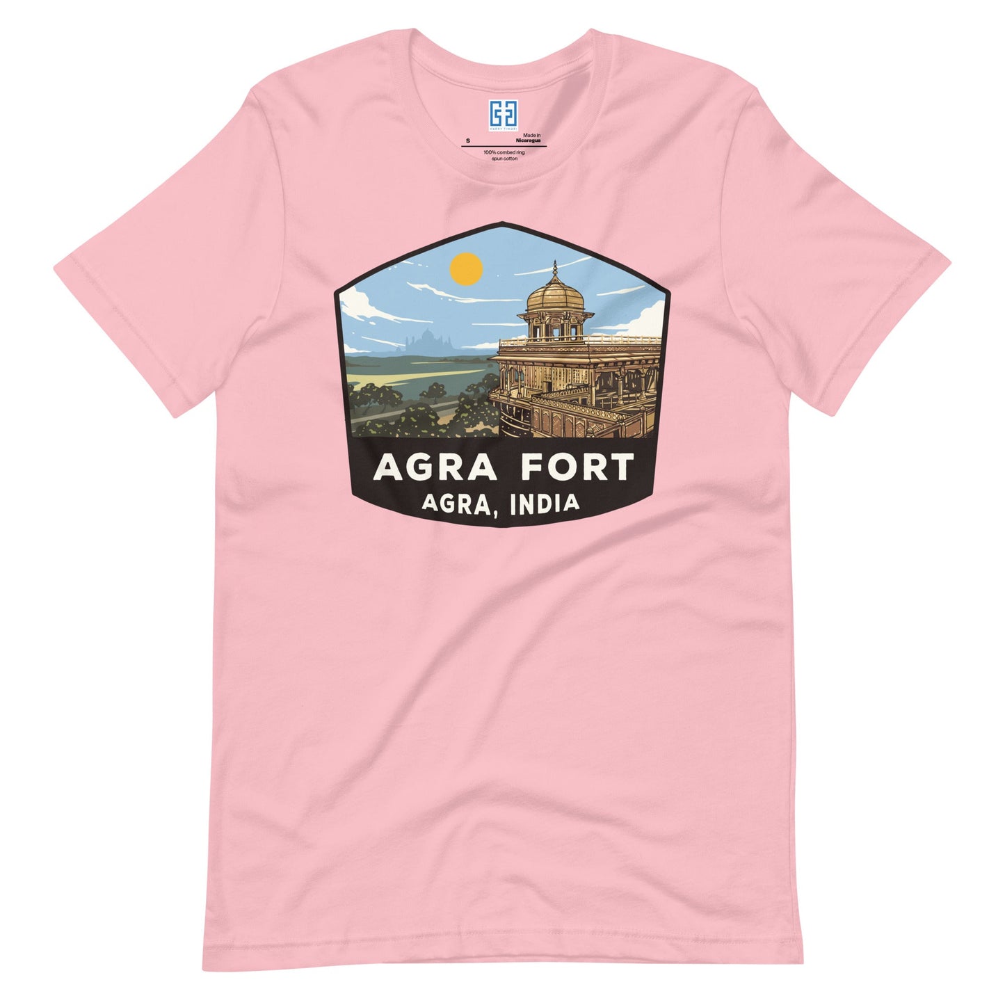 Agra Fort Unisex T-Shirt Pink / S Landmark T-Shirt