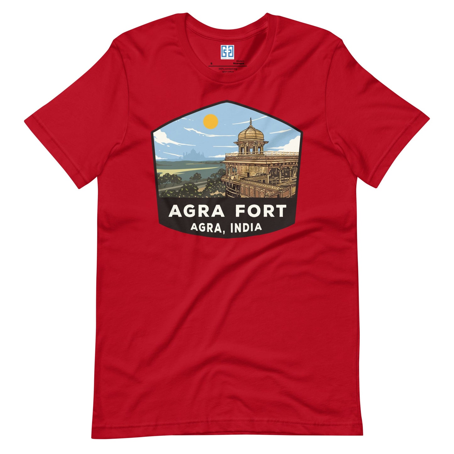 Agra Fort Unisex T-Shirt Red / S Landmark T-Shirt