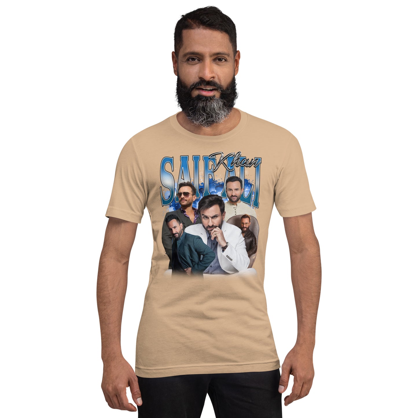 Saif Ali Khan T-Shirt | Bollywood Star with Royal Charm Unisex Tee