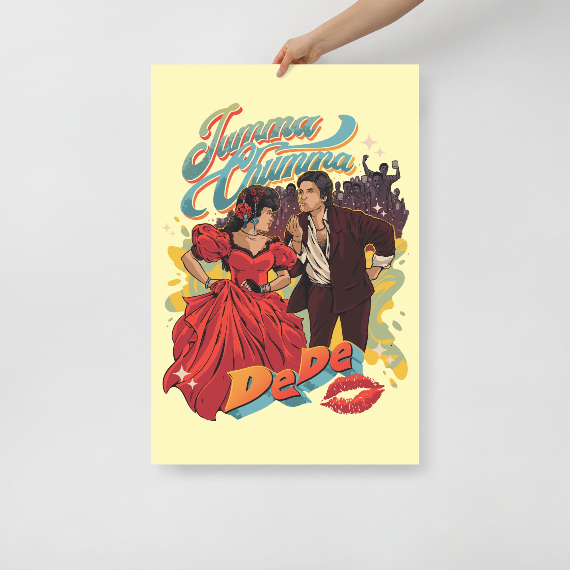 Hum Poster | Iconic Bollywood Movie Artwork – Harry Tiwari