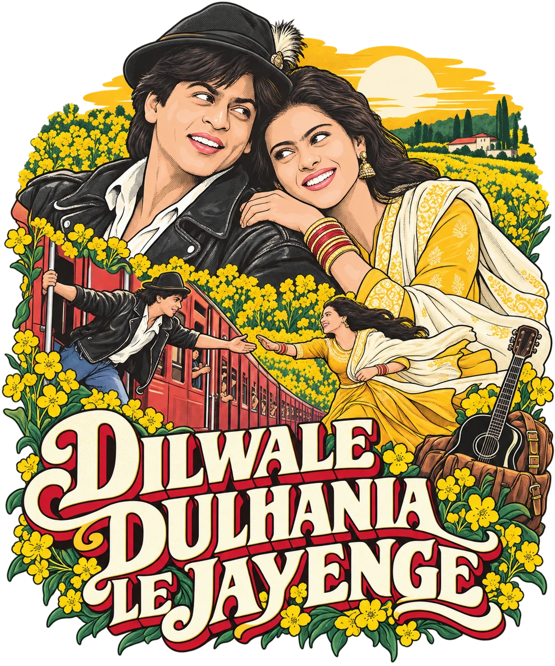 Dilwale Dulhania Le Jayenge — An illustrated fan edit