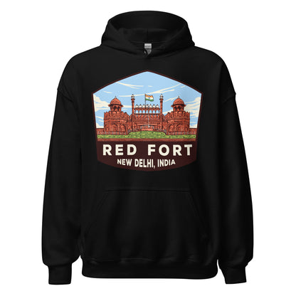 Red Fort Unisex Hoodie Black / S Landmark