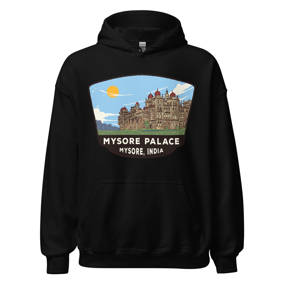 Mysore Palace Unisex Hoodie Black / S Landmark