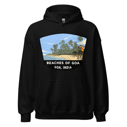 Beaches Of Goa Unisex Hoodie Black / S Landmark