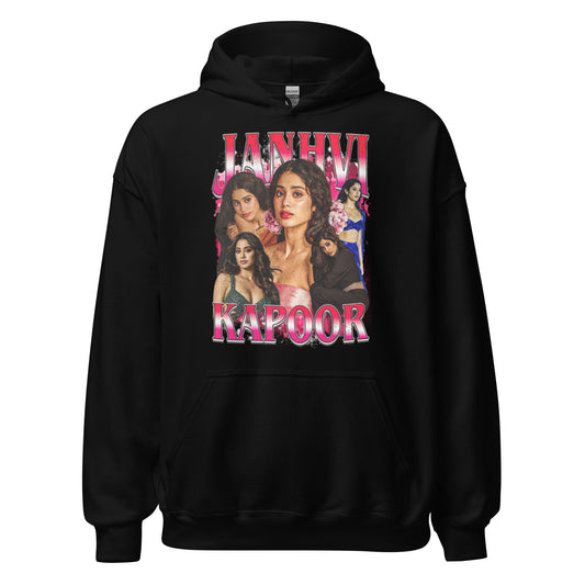 Bollywood Actress Janhvi Kapoor Casual Celebrity Style Unisex Hoodie