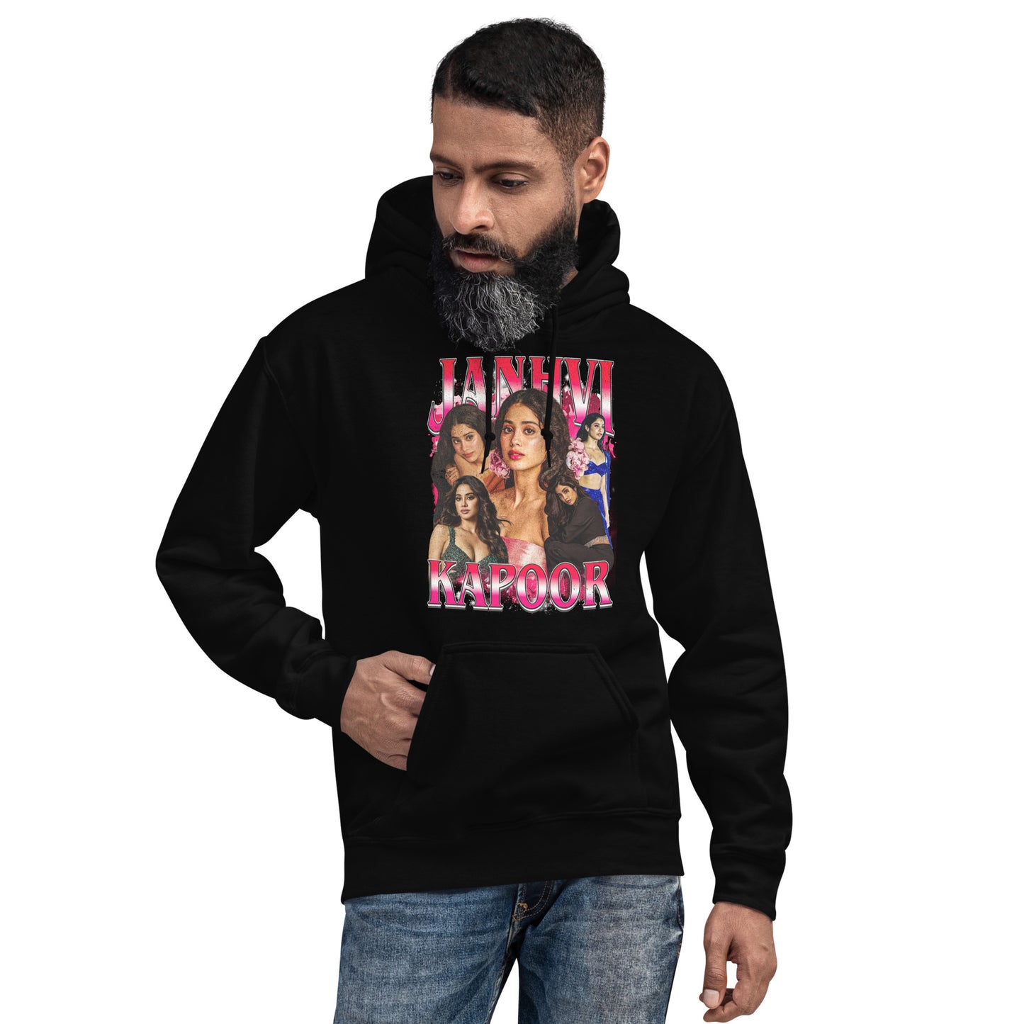 Bollywood Actress Janhvi Kapoor Casual Celebrity Style Unisex Hoodie