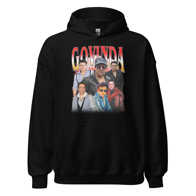 Govinda Bollywood Actor Retro Celebrity Fashion for True Fans Unisex Hoodie