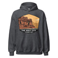The Holy City Unisex Hoodie Dark Heather / S Landmark