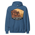 The Holy City Unisex Hoodie Indigo Blue / S Landmark