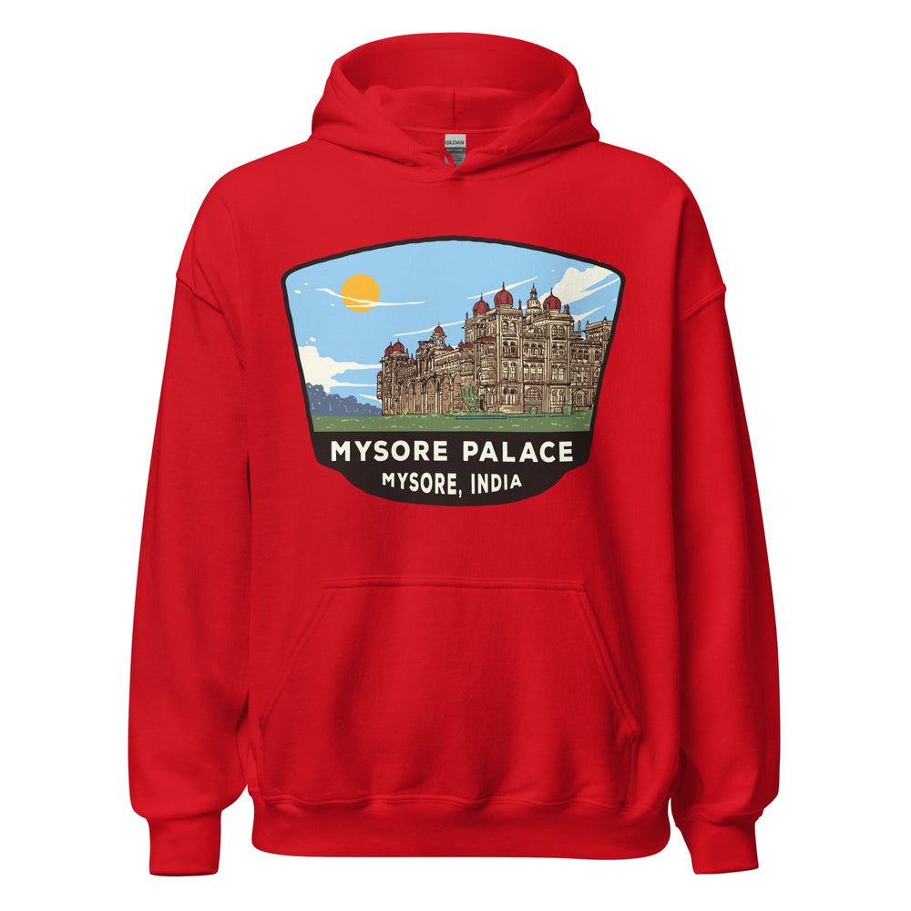 Mysore Palace Unisex Hoodie Red / S Landmark
