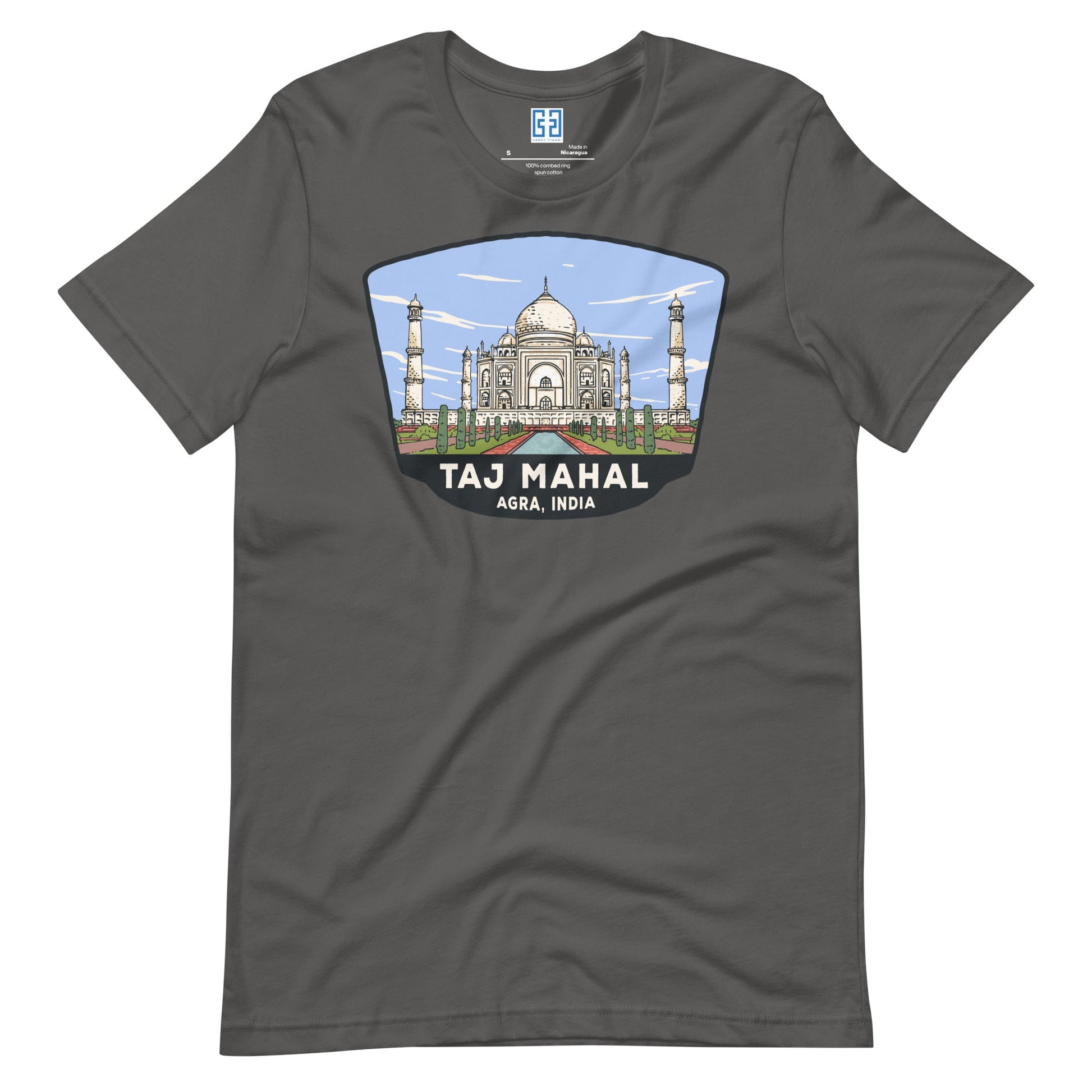 Taj Mahal Unisex T-Shirt Asphalt / S Landmark T-Shirt