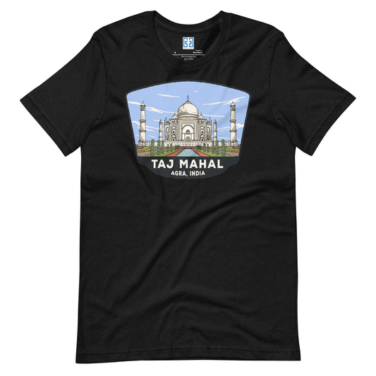 Taj Mahal Unisex T-Shirt Black Heather / S Landmark T-Shirt