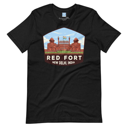 Red Fort Unisex T-Shirt Black Heather / S Landmark T-Shirt