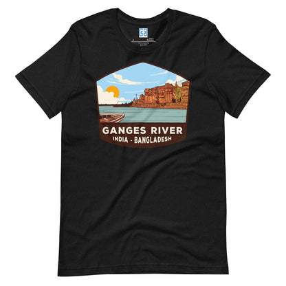 Ganges River Unisex T-Shirt Black Heather / S Landmark T-Shirt