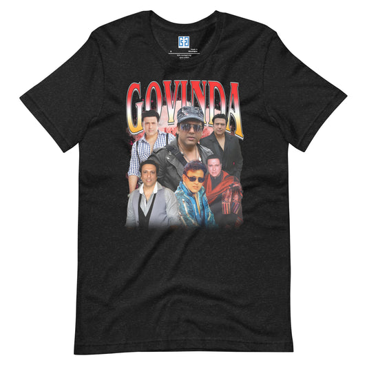 Govinda T-shirt | Unisex Bollywood Comedy & Dance Icon