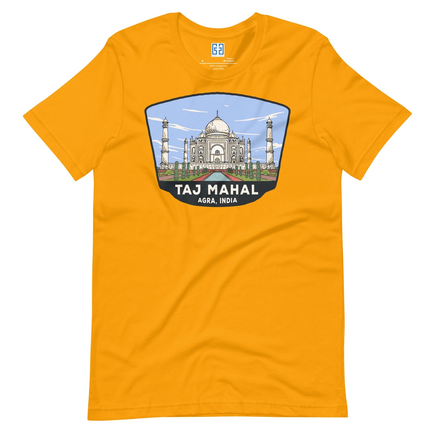 Taj Mahal Unisex T-Shirt Gold / S Landmark T-Shirt