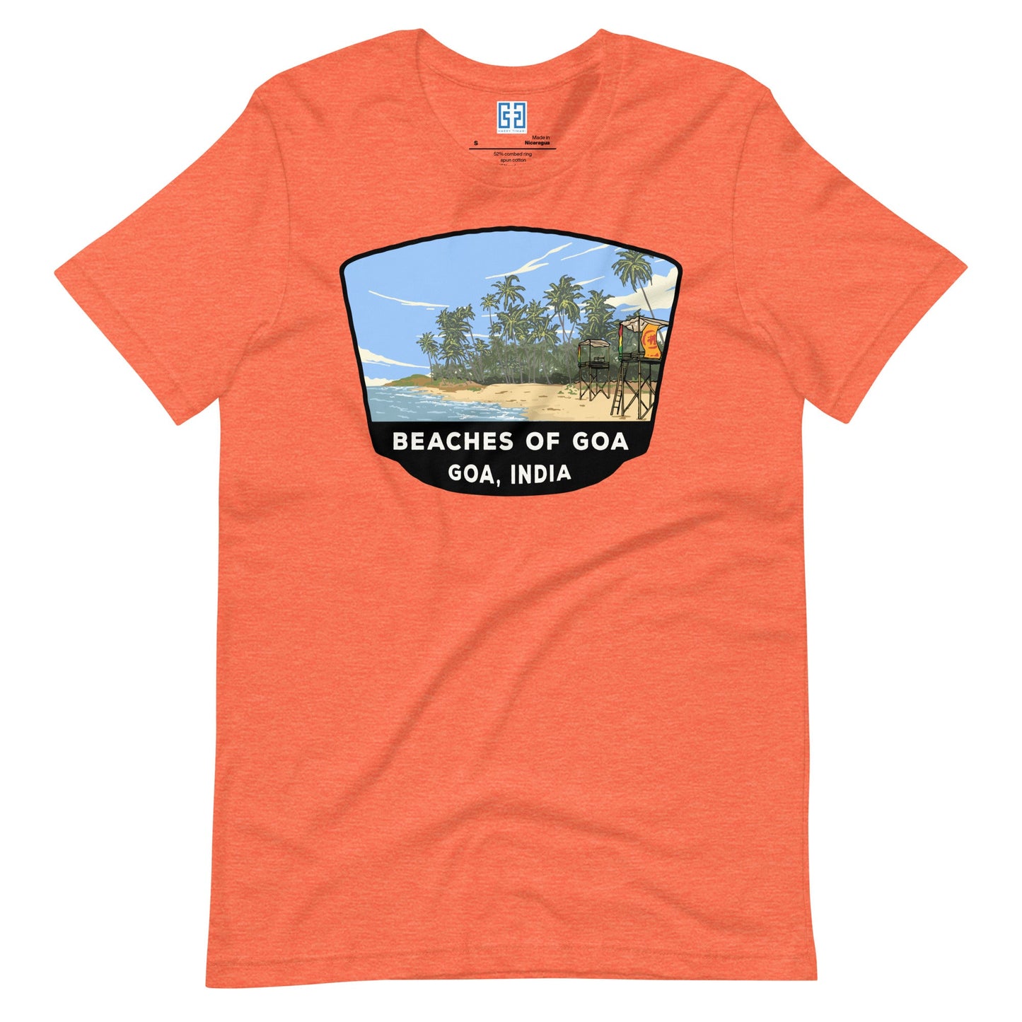 Beachs Of Goa Unisex T-Shirt Heather Orange / S Landmark Hoodie