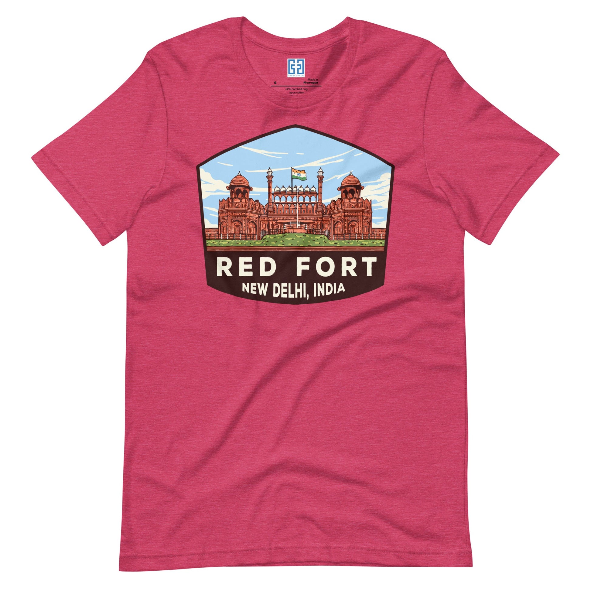 Red Fort Unisex T-Shirt Heather Raspberry / S Landmark T-Shirt