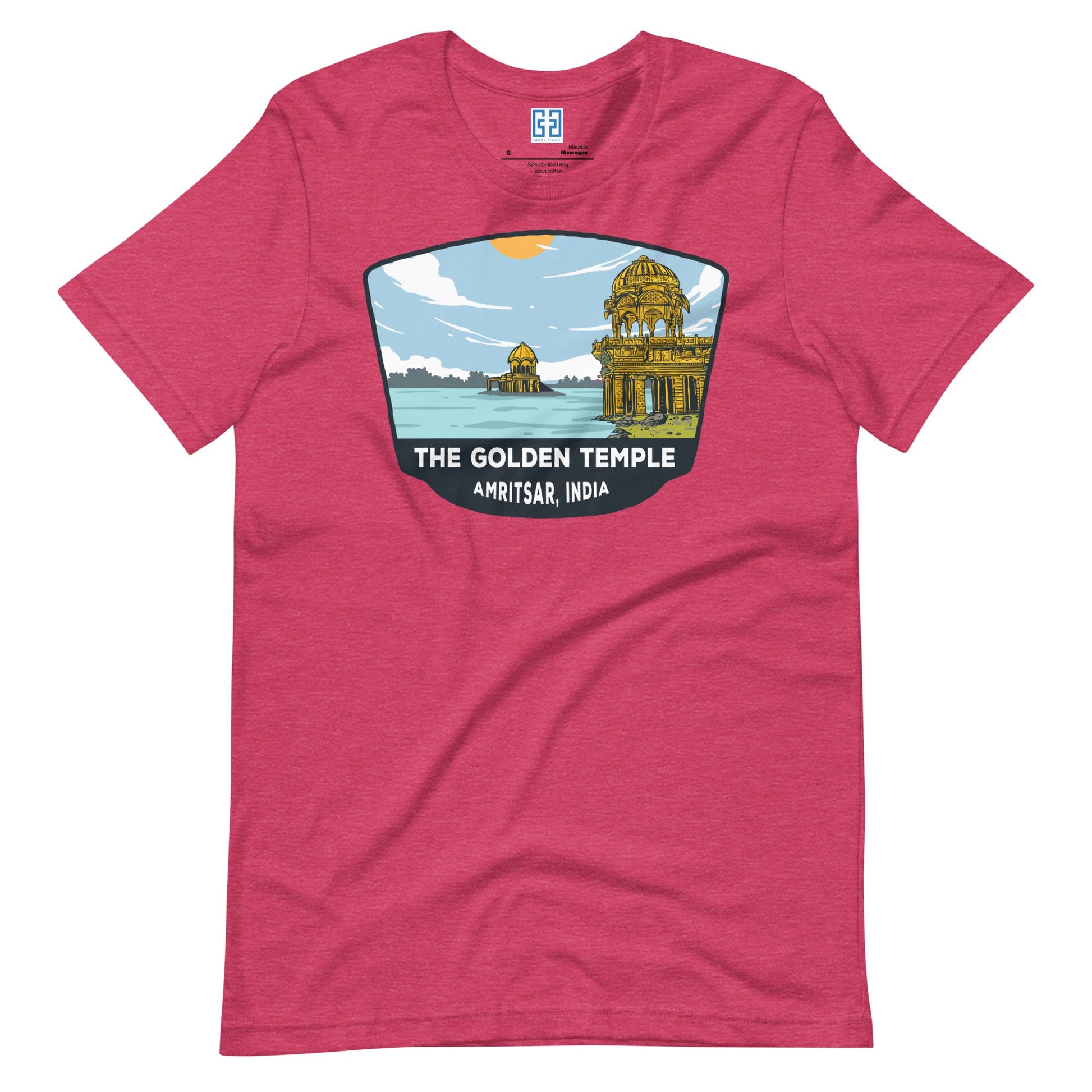 The Golden Temple Unisex T-Shirt Heather Raspberry / S Landmark T-Shirt