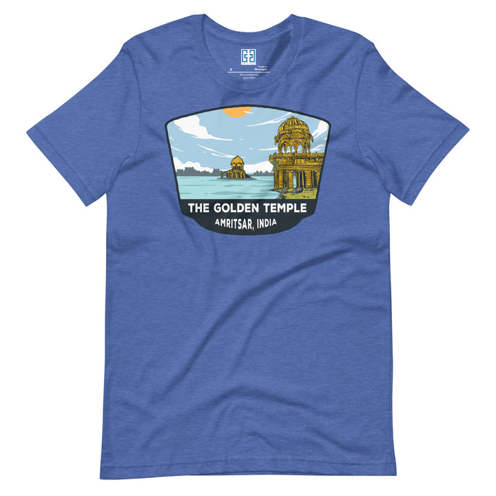 The Golden Temple Unisex T-Shirt Heather True Royal / S Landmark T-Shirt