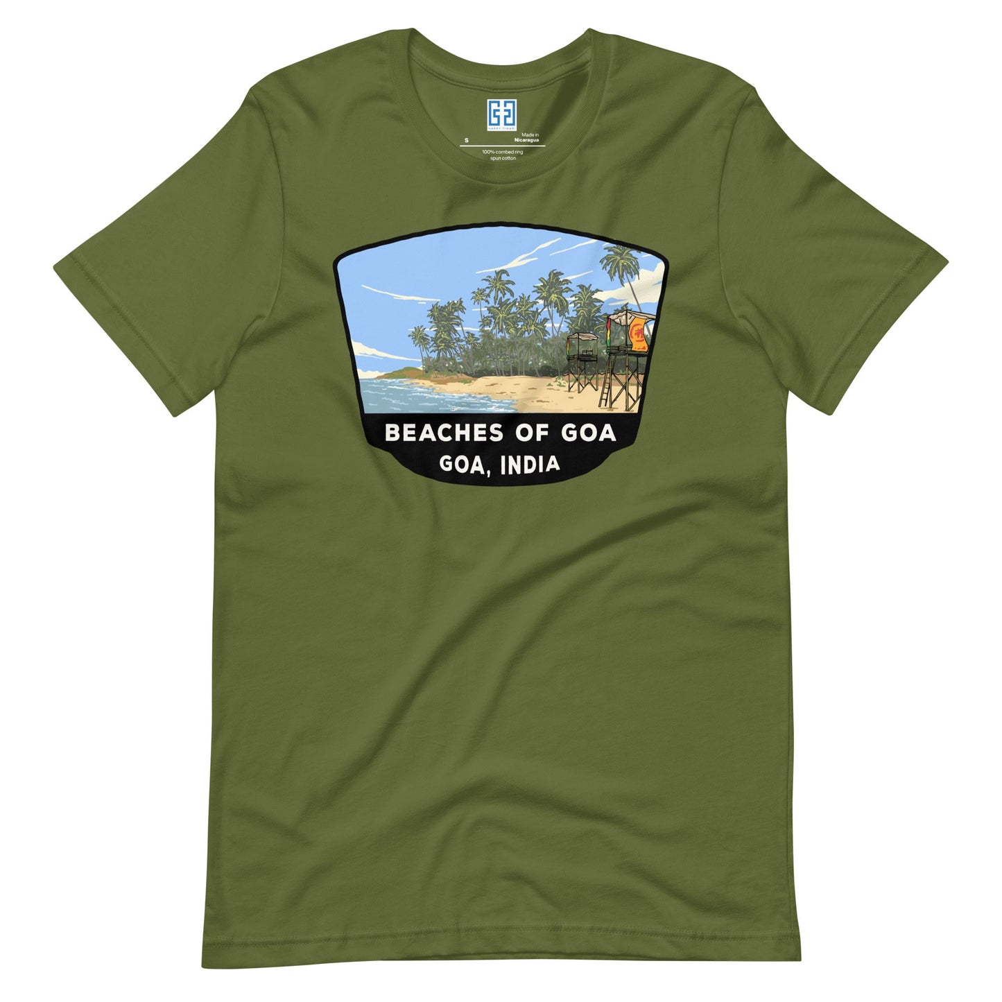 Beachs Of Goa Unisex T-Shirt Olive / S Landmark Hoodie