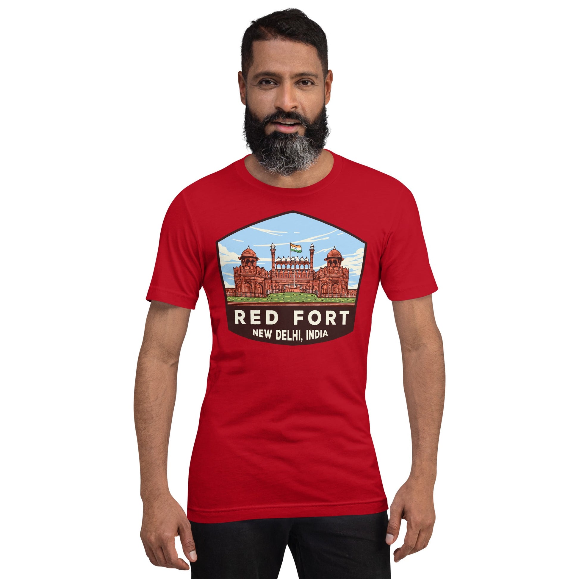 Red Fort Unisex T-Shirt Landmark T-Shirt