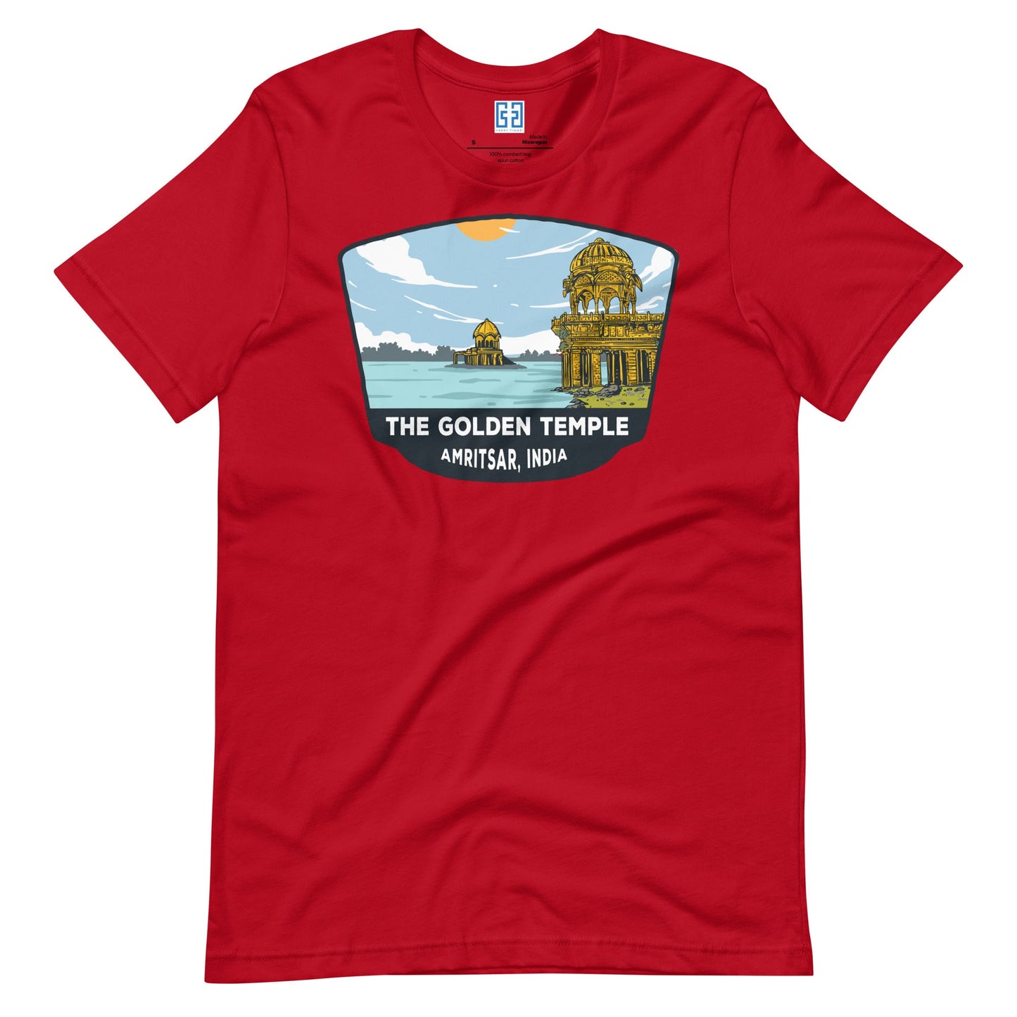 The Golden Temple Unisex T-Shirt Red / S Landmark T-Shirt