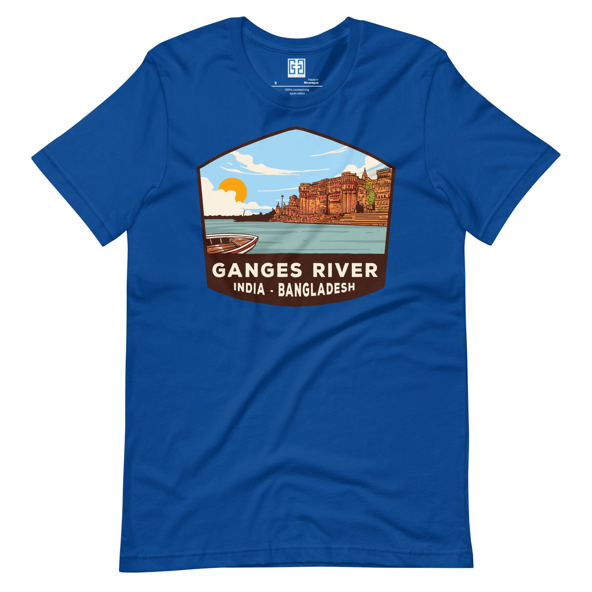 Ganges River Unisex T-Shirt True Royal / S Landmark T-Shirt