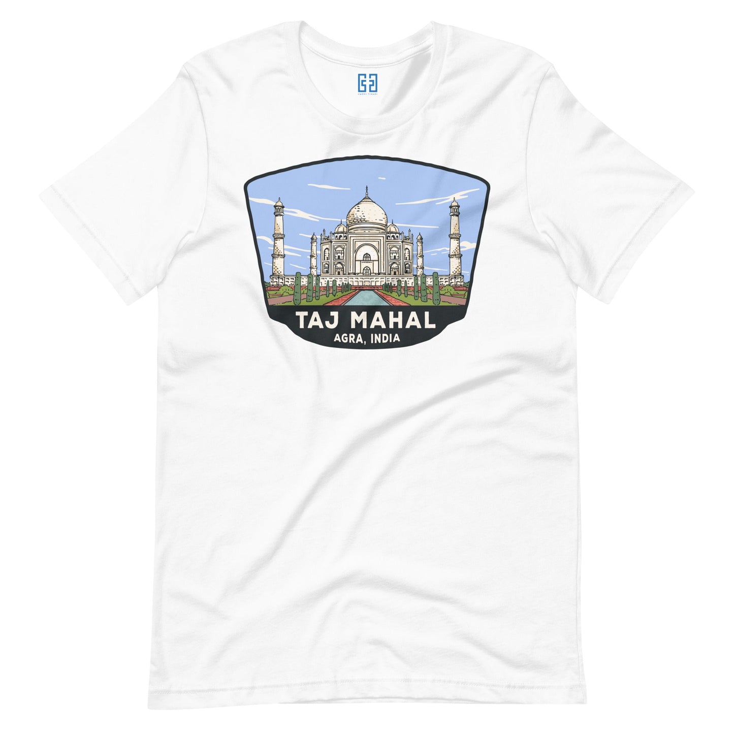 Taj Mahal Unisex T-Shirt White / S Landmark T-Shirt