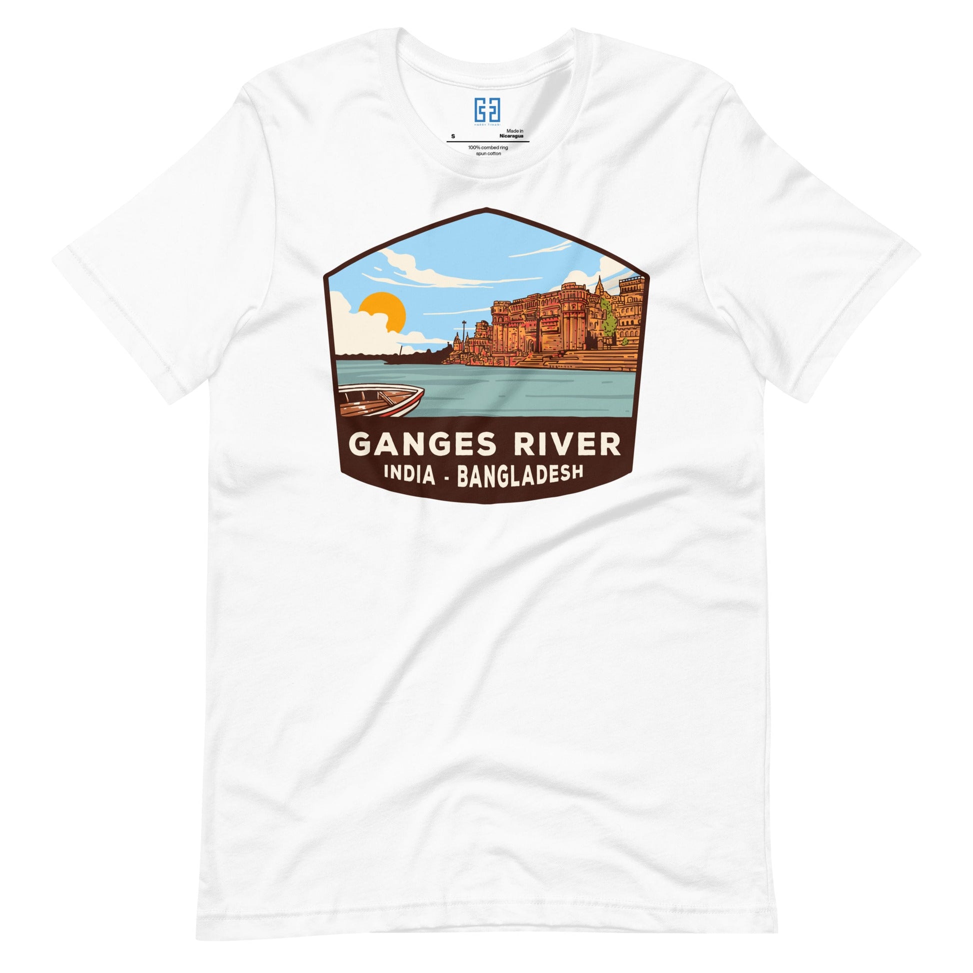 Ganges River Unisex T-Shirt White / S Landmark T-Shirt