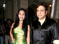 Govinda with Amrita Rao at a Life Partner party