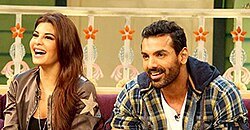 Fernandez and John Abraham on The Kapil Sharma Show .