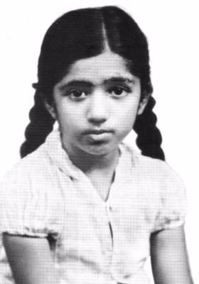 Childhood photo of Mangeshkar